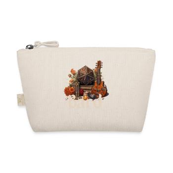 Barde mit W20 & Items – Fantasy RPG Design - Bio-Täschchen - Natur - Vorne