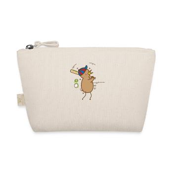 Kiwi plays baseball bird and fruit - Organic Pouch - nature - Front