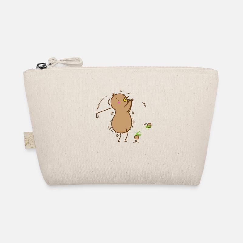 Kiwi plays golf, kiwi bird and fruit Organic Pouch