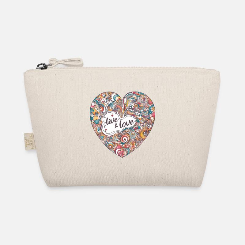 Buntes Herz - live & love Organic Pouch