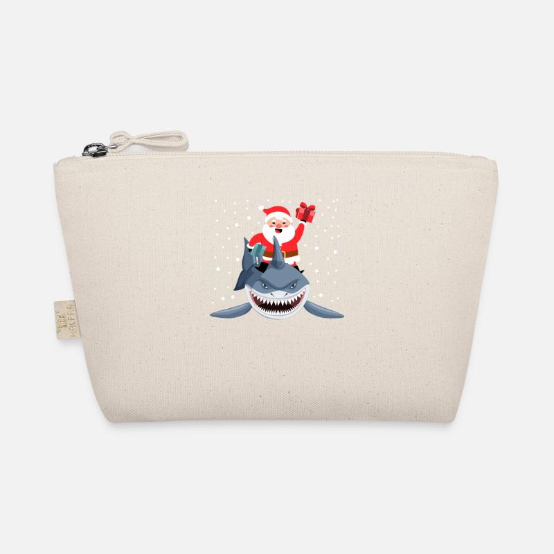 Père Noël Chevauchant Requin Noël Poisson Joyeux Trousse biologique