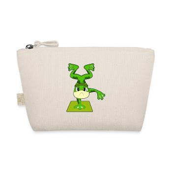Frosch Handstand Workout Gymnastik - Bio-Täschchen - Natur - Vorne