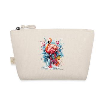 Tropical Colorful Flamingo Water Colour Splash - Trousse biologique - nature - Devant