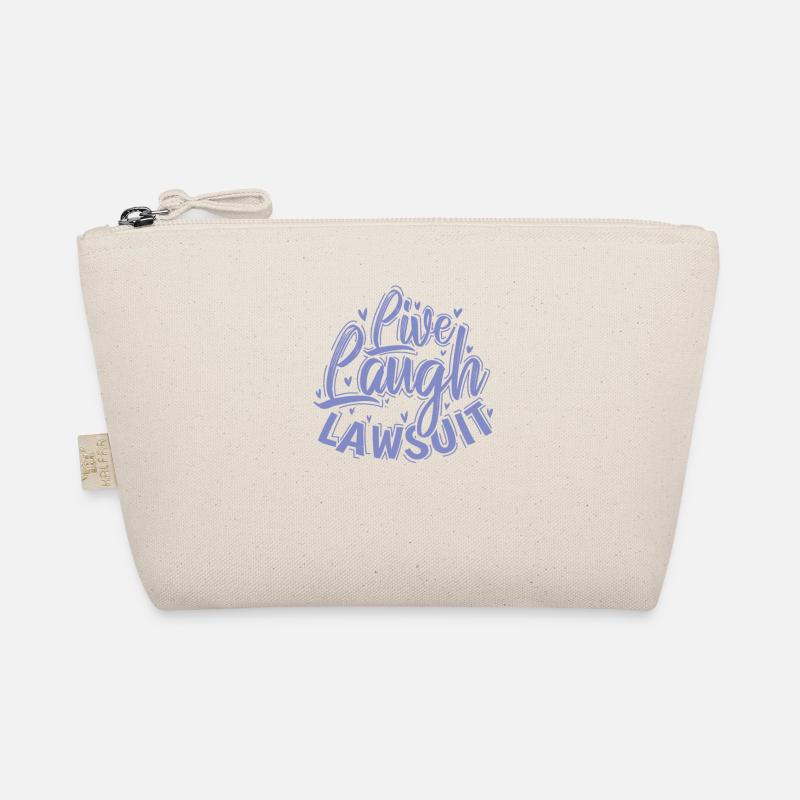 Live Laugh Lawsuit Anwalt Beruf Jurist - Bio-Täschchen - Natur