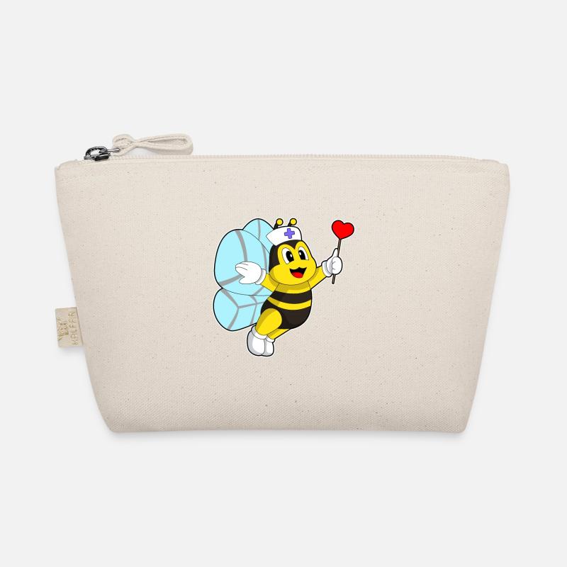 Biene Krankenschwester Herz Bio-Täschchen