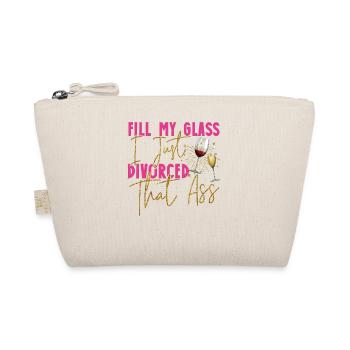 Happy Divorce Party Fill My Glass - Bio-Täschchen - Natur - Vorne