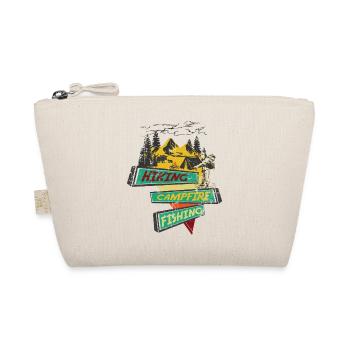 Hiking Campfire Fishing - Organic Pouch - nature - Front