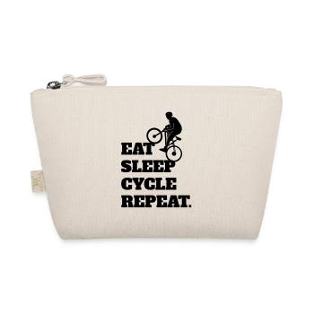 Bicycle Cycling Cyclist Cyclist Cycling - Organic Pouch - nature - Front