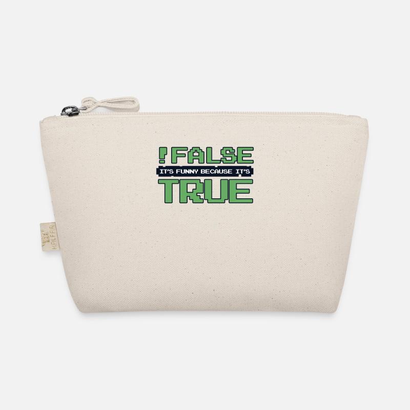 False It's Funny Because It's True Developer Organic Pouch
