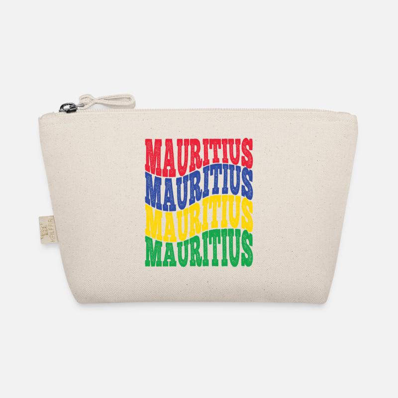 Geschenkidee Farben der Flagge von Mauritius Bio-Täschchen