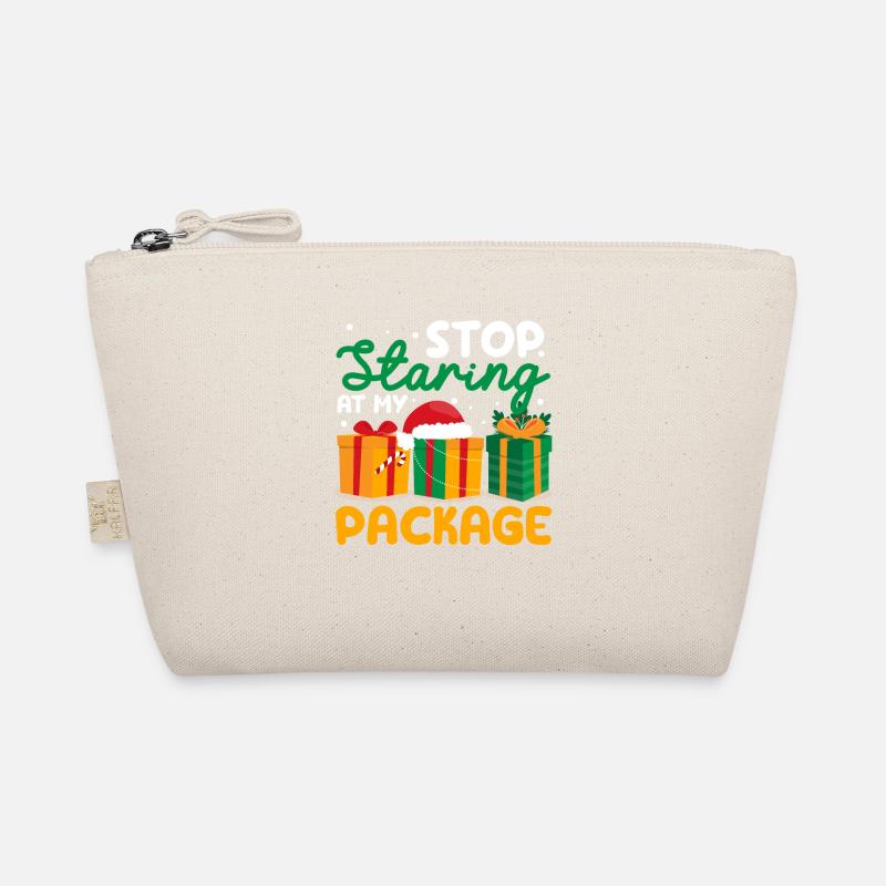 Stop Staring At My Package Funny Christmas Organic Pouch
