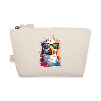 Möwe Sonnenbrille Sommer Urlaub bunt - Bio-Täschchen - Natur - Vorne