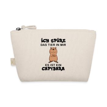 Capybara Wasserschwein Capybaras - Bio-Täschchen - Natur - Vorne
