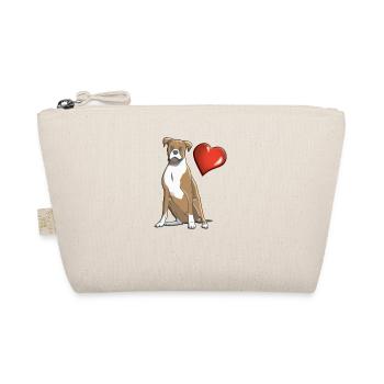 Dog Boxer Dog Owner Gift Idea - Organic Pouch - nature - Front