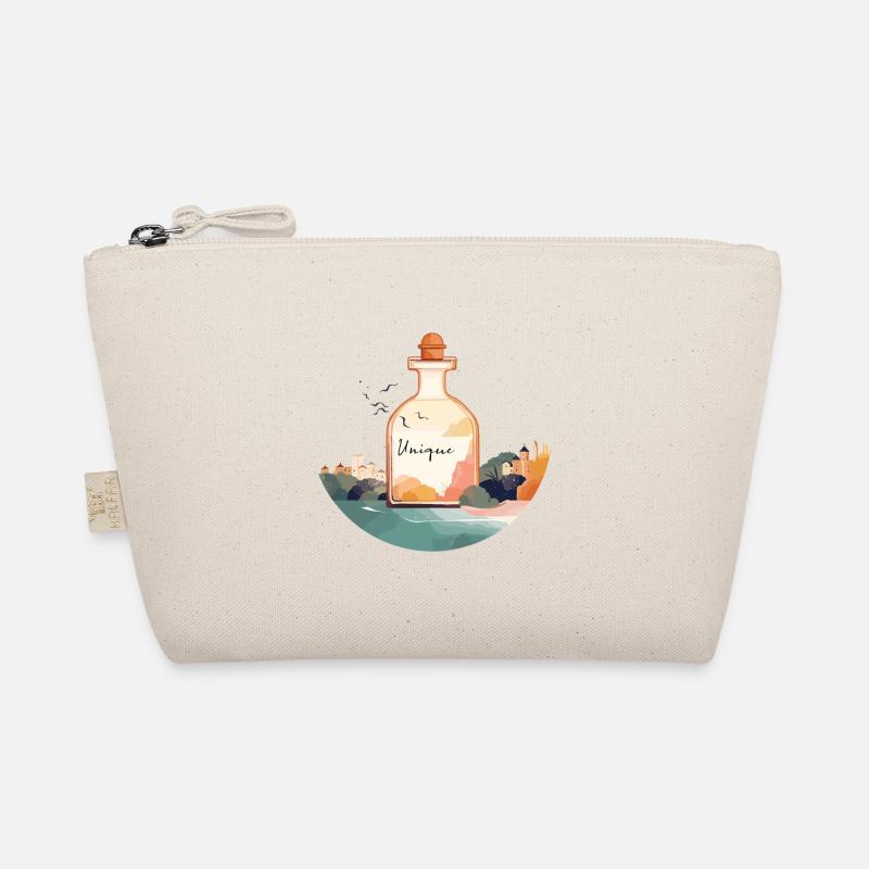 Perfume bottle "Unique" in a beautiful landscape Organic Pouch