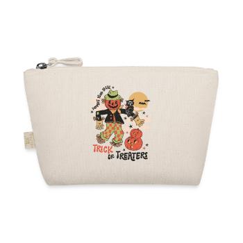 Halloween fun with creepy retro scarecrow - Organic Pouch - nature - Front