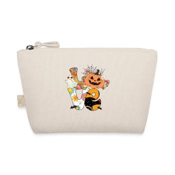 Spooky Retro Halloween Design: Love with Pumpkin - Trousse biologique - nature - Devant