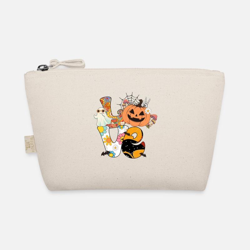 Spooky Retro Halloween Design: Love with Pumpkin Trousse biologique