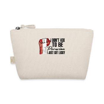 Peruvian Pride Peru Flag Grown Peruvian Roots - Organic Pouch - nature - Front