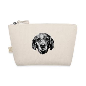 Beagle Hund Portrait - Bio-Täschchen - Natur - Vorne