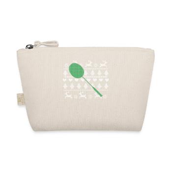 Badminton Weihnachten - Bio-Täschchen - Natur - Vorne