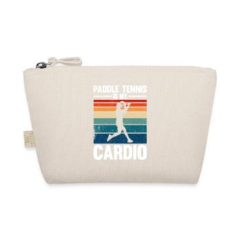 Le paddle-tennis est mon cardio - Trousse biologique - nature - Devant
