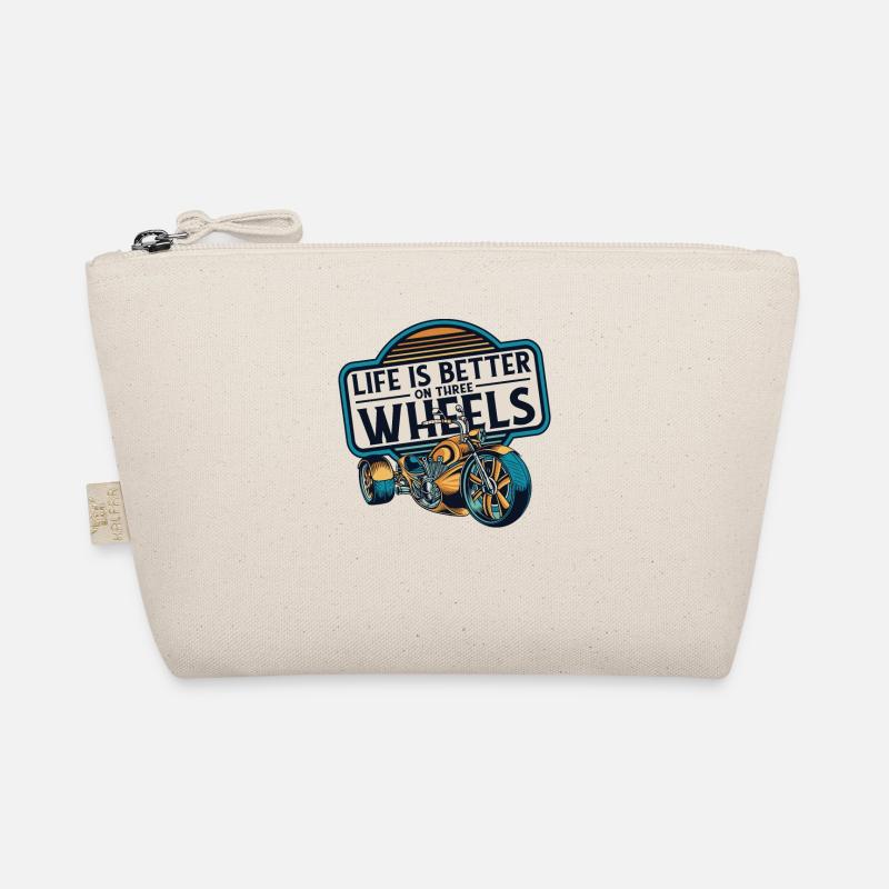Life Is Better On Three Wheels Threewheeler Organic Pouch
