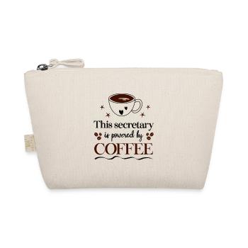Sekretärin Kaffee Büro Secretary Powered By Coffee - Bio-Täschchen - Natur - Vorne