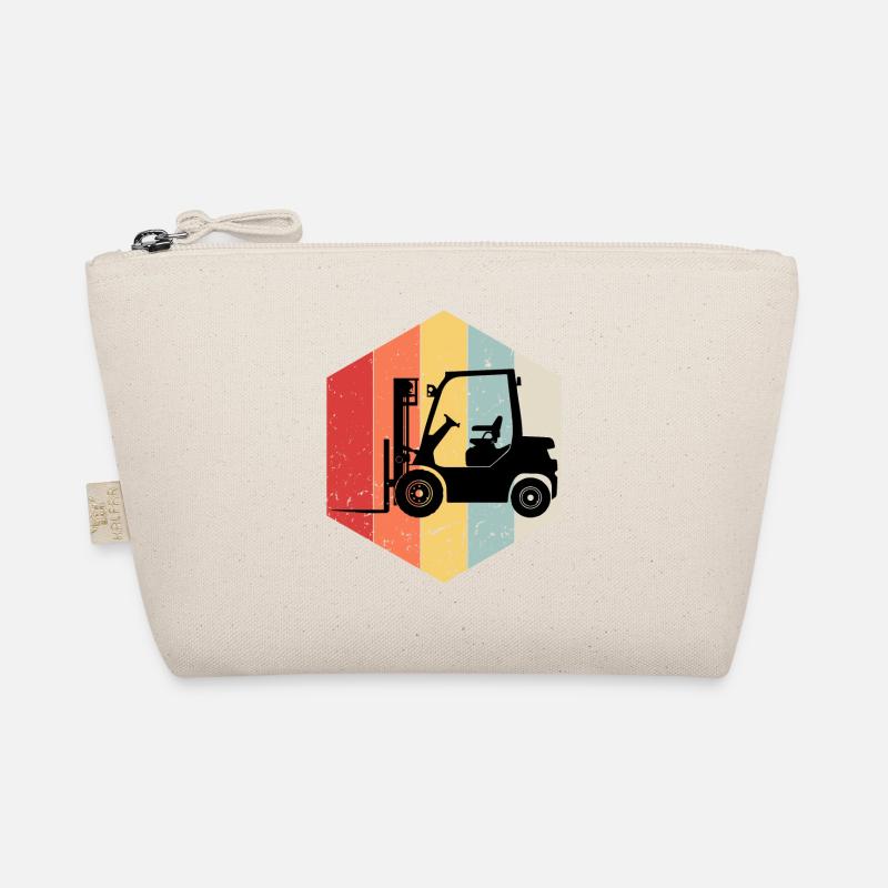 Vintage Forklift Operator Organic Pouch