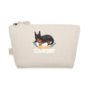 Offizielles Schlafshirt Dobermann - Bio-Täschchen - Natur - Vorne