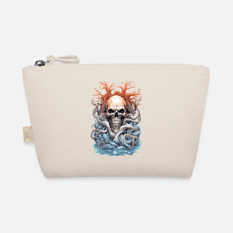 Skull Octopus Squid Animal Creature Organic Pouch