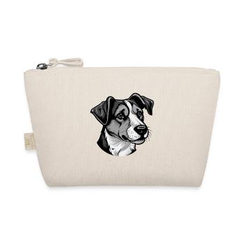 Jack Russel Terrier Hund Portrait - Bio-Täschchen - Natur - Vorne