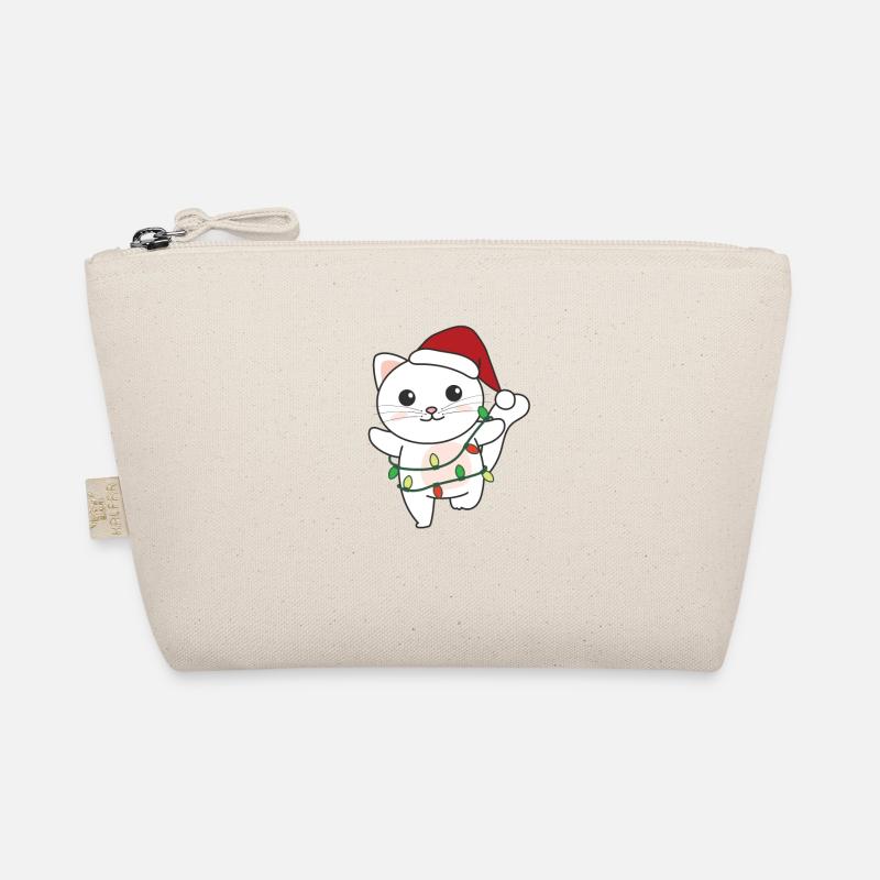 Chat Noël Hiver Animaux Chats Trousse biologique