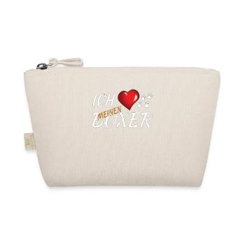 Hund Boxer Hundebesitzer Geschenkidee - Bio-Täschchen - Natur - Vorne