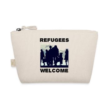 Refugees Welcome Solidarity - Organic Pouch - nature - Front