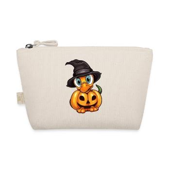 Vintage Duck Pumpkin Lazy Halloween Party Costume - Organic Pouch - nature - Front