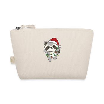 Raccoon Christmas Winter Animals Raccoons - Organic Pouch - nature - Front