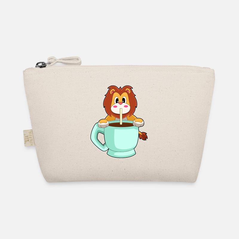 Löwe Tasse Kaffe Bio-Täschchen