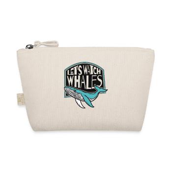Let's Watch Whales Blue Beluga Cetacea Whale - Organic Pouch - nature - Front