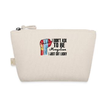 Mongolian Pride Mongolia Flag Grown Mongolian - Organic Pouch - nature - Front