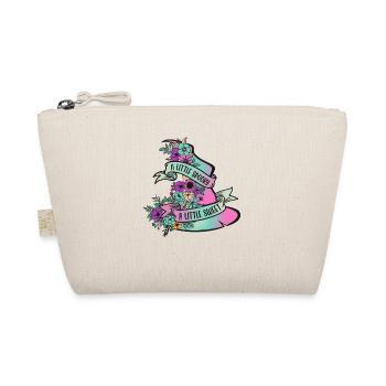Joli chapeau de sorcière avec des fleurs: Halloween pour les femmes - Trousse biologique - nature - Devant