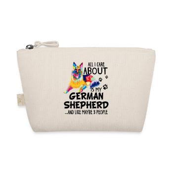 All I Care About Is My German Sherpherd - Organic Pouch - nature - Front