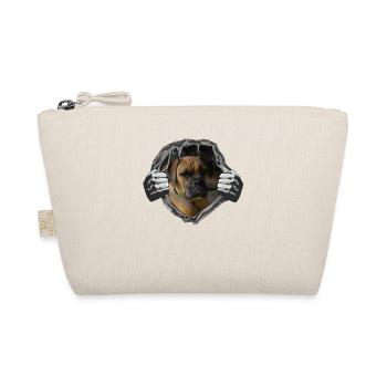 Hund Boxer Hundebesitzer Geschenkidee - Bio-Täschchen - Natur - Vorne