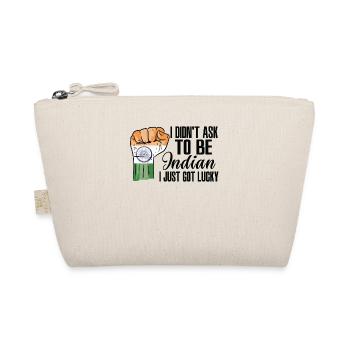 Indian Pride India Flag Grown Indian Roots Indian - Organic Pouch - nature - Front