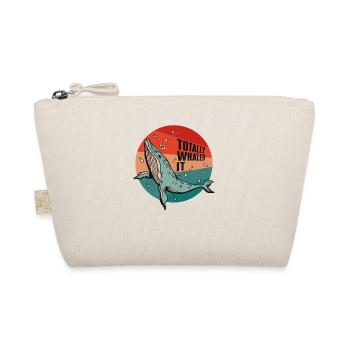 Totally Whaled It Blue Beluga Cachalot Whale - Organic Pouch - nature - Front