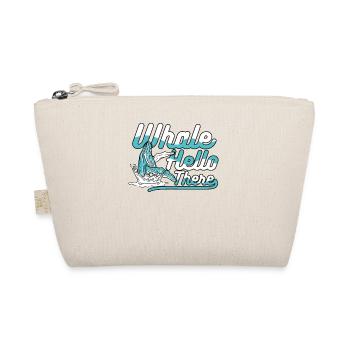 Whale Hello There Blue Beluga Cachalot Whale - Organic Pouch - nature - Front