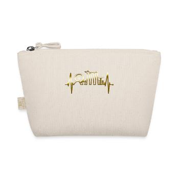 Singapore Skyline Heartbeat Asia I Love Singapore - Organic Pouch - nature - Front