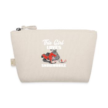 This Girl Loves Her Snowmobile - Bio-Täschchen - Natur - Vorne