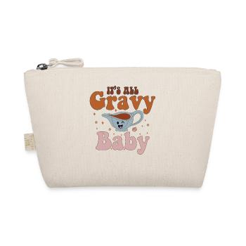Retro Its All Gravy Baby Vintage Fall Thanksgiving - Organic Pouch - nature - Front
