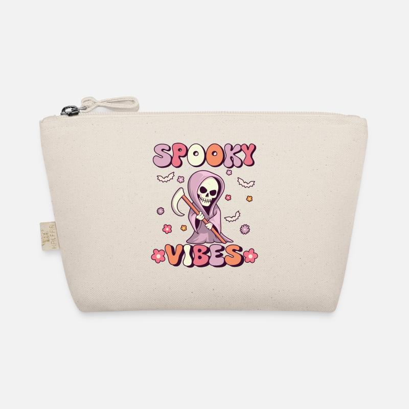 Spooky Vibes Groovy Grim Reaper Vintage Trousse biologique